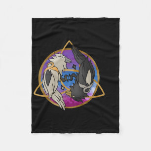Odin’s Raven Astral Design Sticker  Fleece Blanket