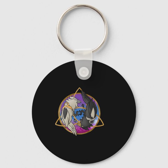 Odin’s Raven Astral Design Sticker  Keychain (Front)