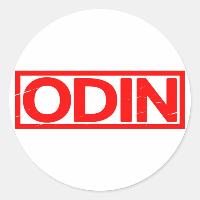 Odin Stamp Classic Round Sticker (Front)