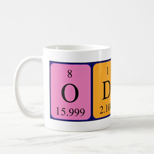 Odin tasse de nom de table périodique (Gauche)