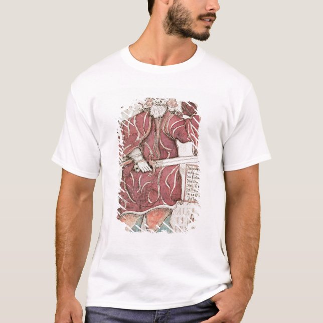 Odin, with his two crows, Hugin  and Munin T-Shirt (Front)