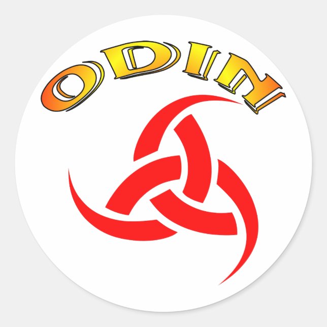 Odin's Horn Classic Round Sticker (Front)