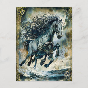 Odins Sleipnir the Eight-Legged Horse Holiday Postcard