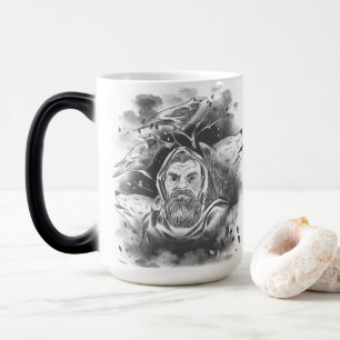 Odin's wolves hand drawn      magic mug