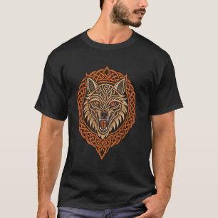 Odinu2019s Wolf Fenrir u2013 Viking Rune Engraved T-Shirt