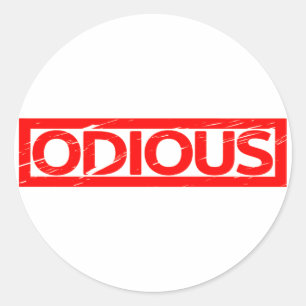 Odious Stamp Classic Round Sticker