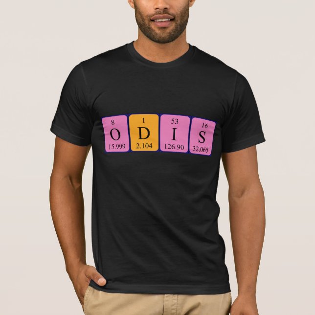 Odis periodic table name shirt (Front)