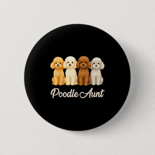 Odle Aunt Cute Dog Lover Gift Funny Women Puppy Ow 2 Inch Round Button