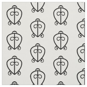 Odo Nnyew Fie Kwan   Power of Love Symbol Fabric
