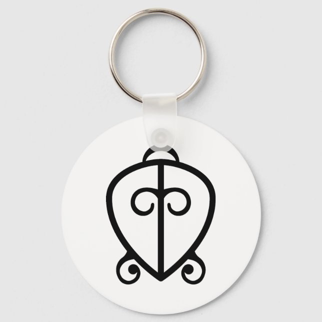 Odo Nnyew Fie Kwan | Power of Love Symbol Keychain (Front)