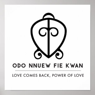 Odo Nnyew Fie Kwan   Power of Love Symbol Poster