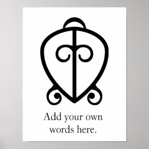 Odo Nnyew Fie Kwan   Power of Love Symbol Poster