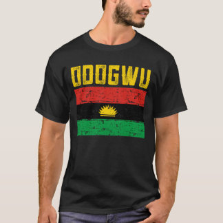 Odogwu Biafran Flag Design T-Shirt
