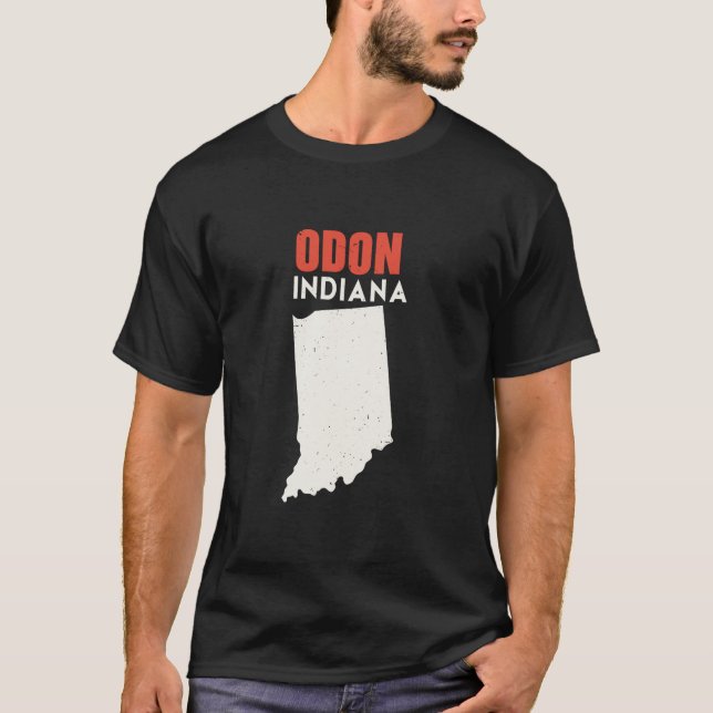 Odon Indiana USA State America Travel Indianan T-Shirt (Front)