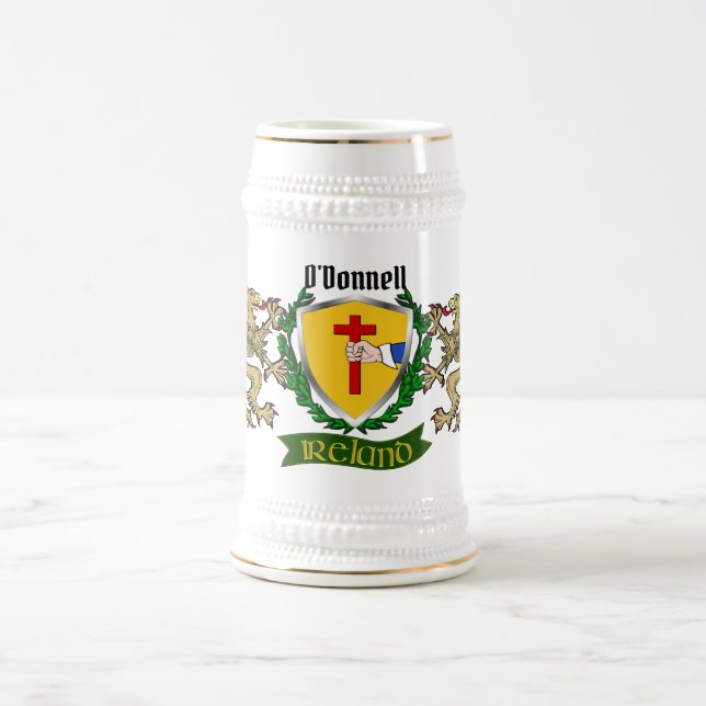 O'Donnell/Donnell Irish Shield Beer Stein (Center)