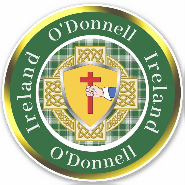 O'Donnell Irish Shield/Celtic Cross Personalized (Front)