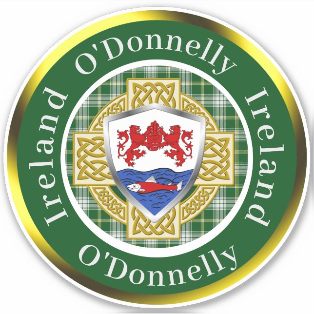 O'Donnelly Irish Shield/Celtic Cross Personalized (Front)