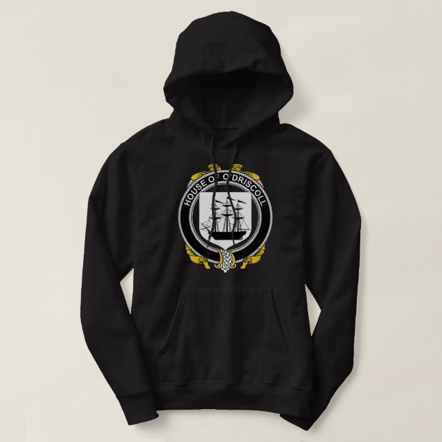 O'Driscoll Coat of Arms  Family Crest  Hoodie (Design Front)