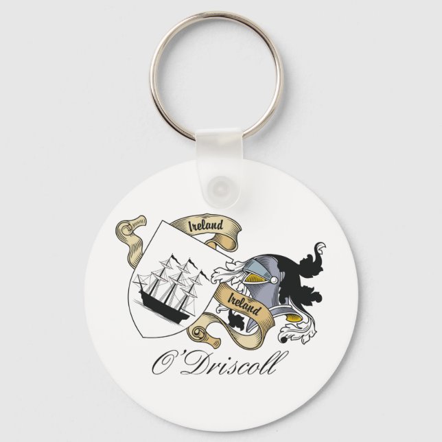 O'Driscoll Family Crest Keychain (Front)