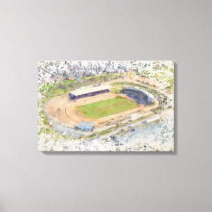 Odsal Stadium, Bradford Aerial Art Canvas Print