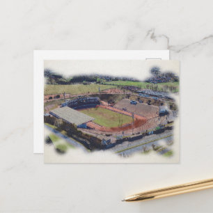 Odsal Stadium, Bradford Aerial Art Postcard