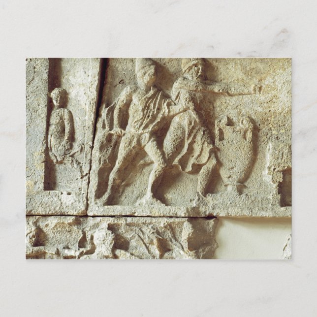 Odysseus discovering the suitors of his wife postcard (Front)