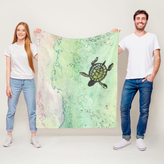 Odyssey Turtle Throw Blanket (In Situ)