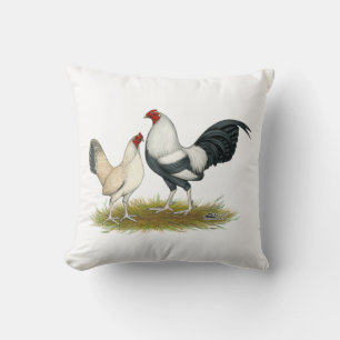 OE Game Blue Silver Wheaten Throw Pillow