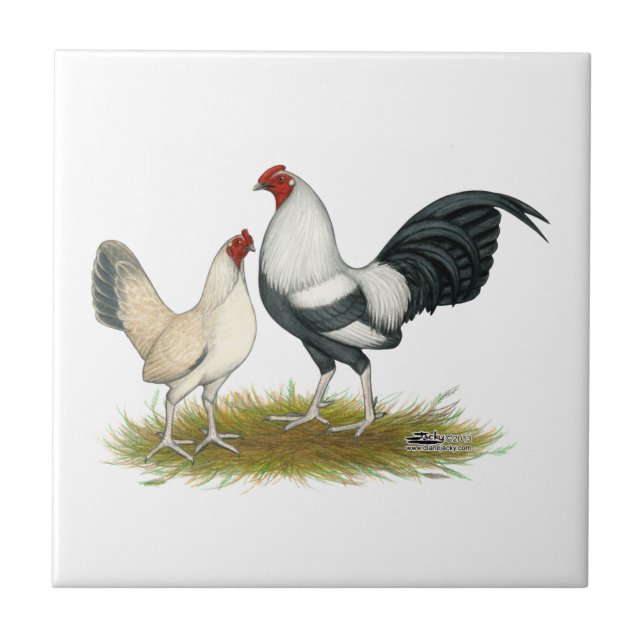 OE Game Blue Silver Wheaten Tile (Front)