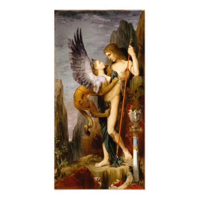 Oedipus and the Sphinx by Gustave Moreau Photo Print (Front)