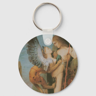 Oedipus and the Sphinx Keychain