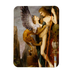 oedipus and the sphinx magnet