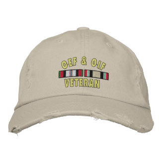 OEF& OIF Vet Embroidered Baseball Cap
