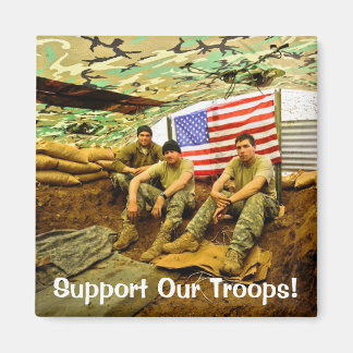 OEF Soldiers, Support Our Troops Magnet