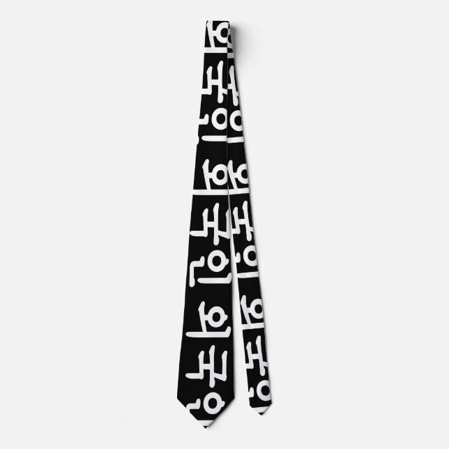 Oegugin 외국인 | Korean Hangul Language Tie (Front)