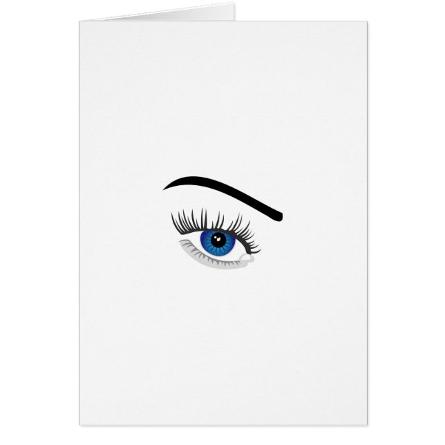 Oeil avec le verre de contact (Devant)