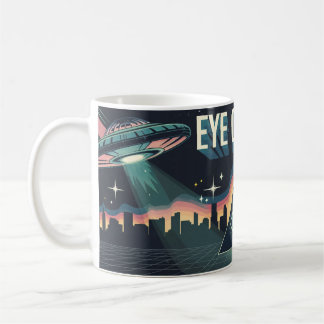 OEIL CONCUR ALIEN PYRAMIDE PUISSANCE café Mug