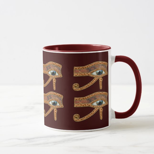 Oeil de Horus Wadjet Mug d'art égyptien (Droite)