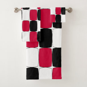 OEil de poisson noir, blanc et rouge