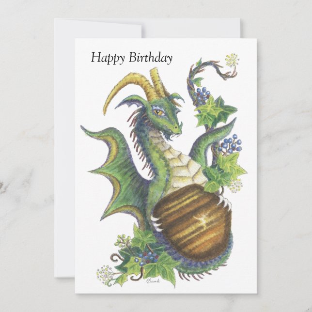 Oeil de Tigre (Capricorne) - Carte d'anniversaire (Devant)