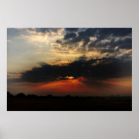 OEil des heures Poster du lever du soleil