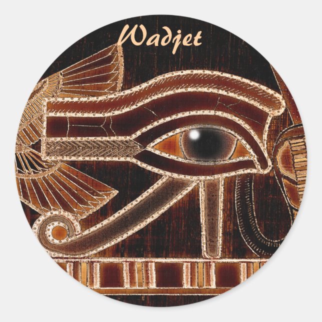 OEIL D'HORUS Stickers D'Art Égyptien Wadjet (Devant)