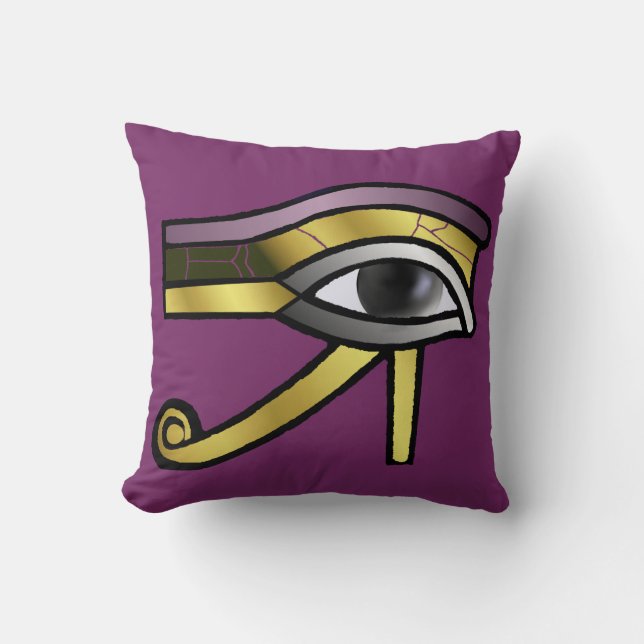 Oeil d'or de coussin de Horus (Recto)