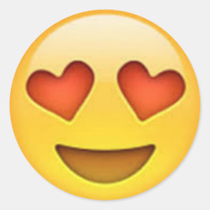 Oeil du coeur Émoji autocollant