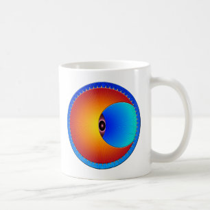 Oeil Du Soleil Blanc Café Mug