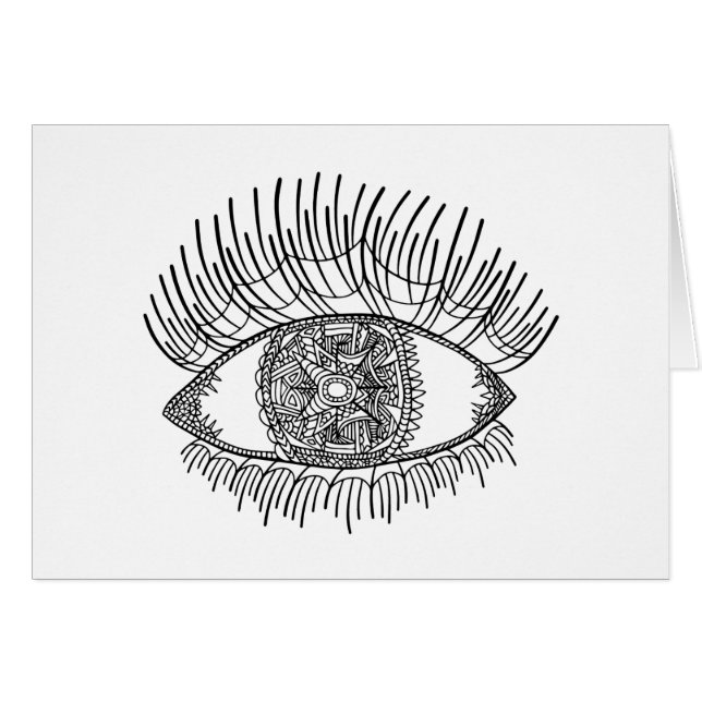 Oeil inspiré (Devant horizontal)