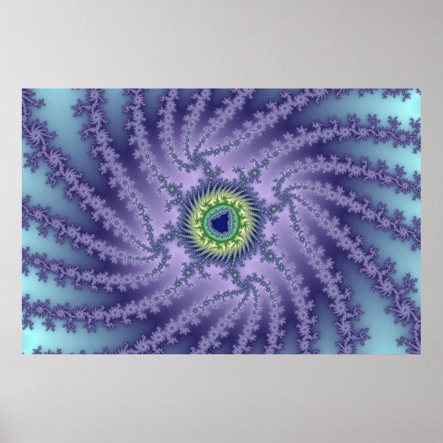 Oeil tourbillonnant - Poster fractal (Devant)