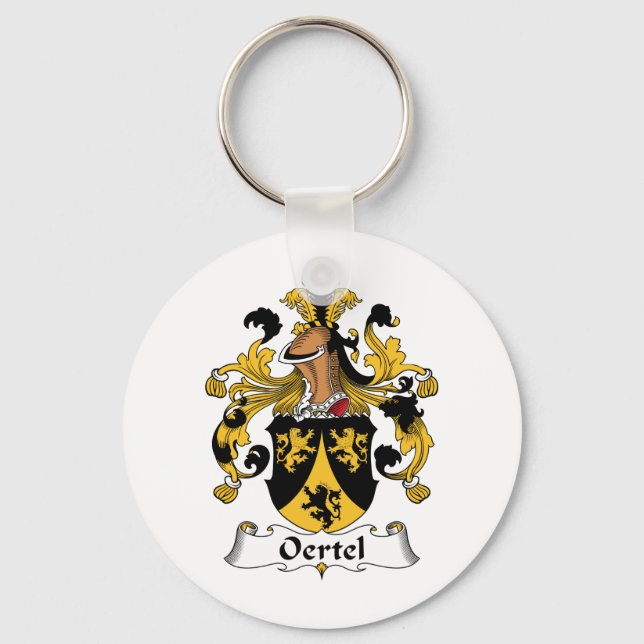 Oertel Family Crest Keychain (Front)