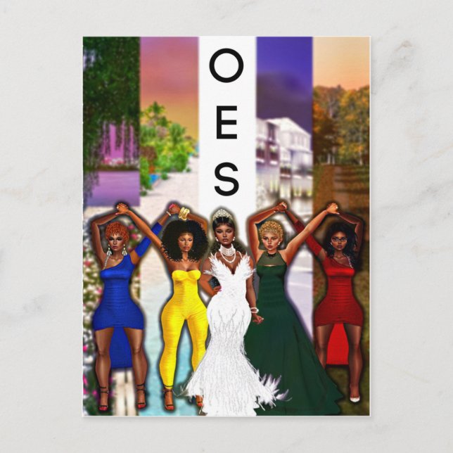 OES Blank Greeting Card Postcard (Front)