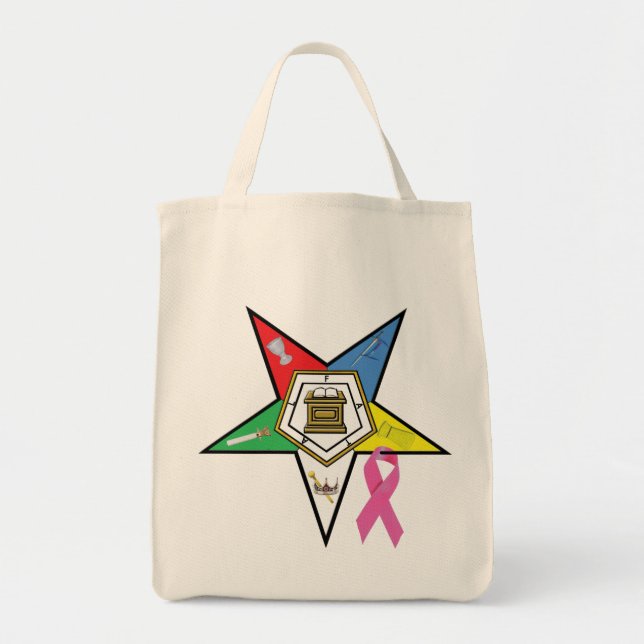 OES  Breast Cancer Tear Tote Bag (Front)